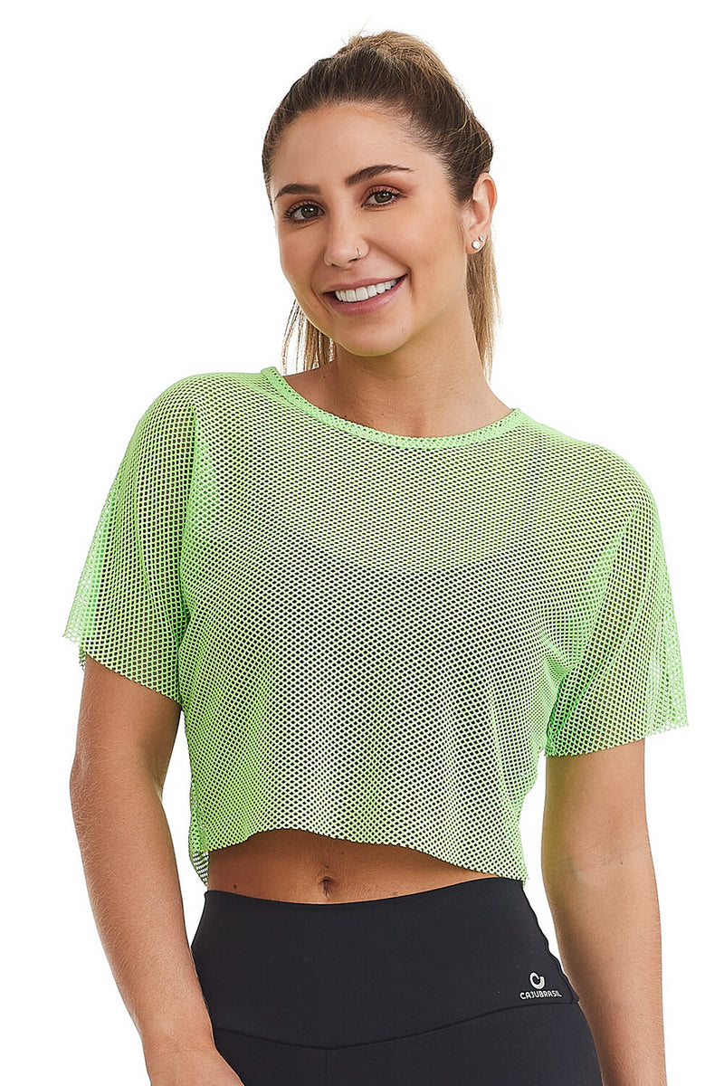 Cropped Classic Mesh Neon