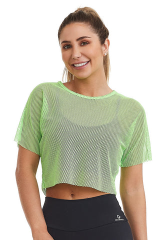 Cropped Classic Mesh Neon