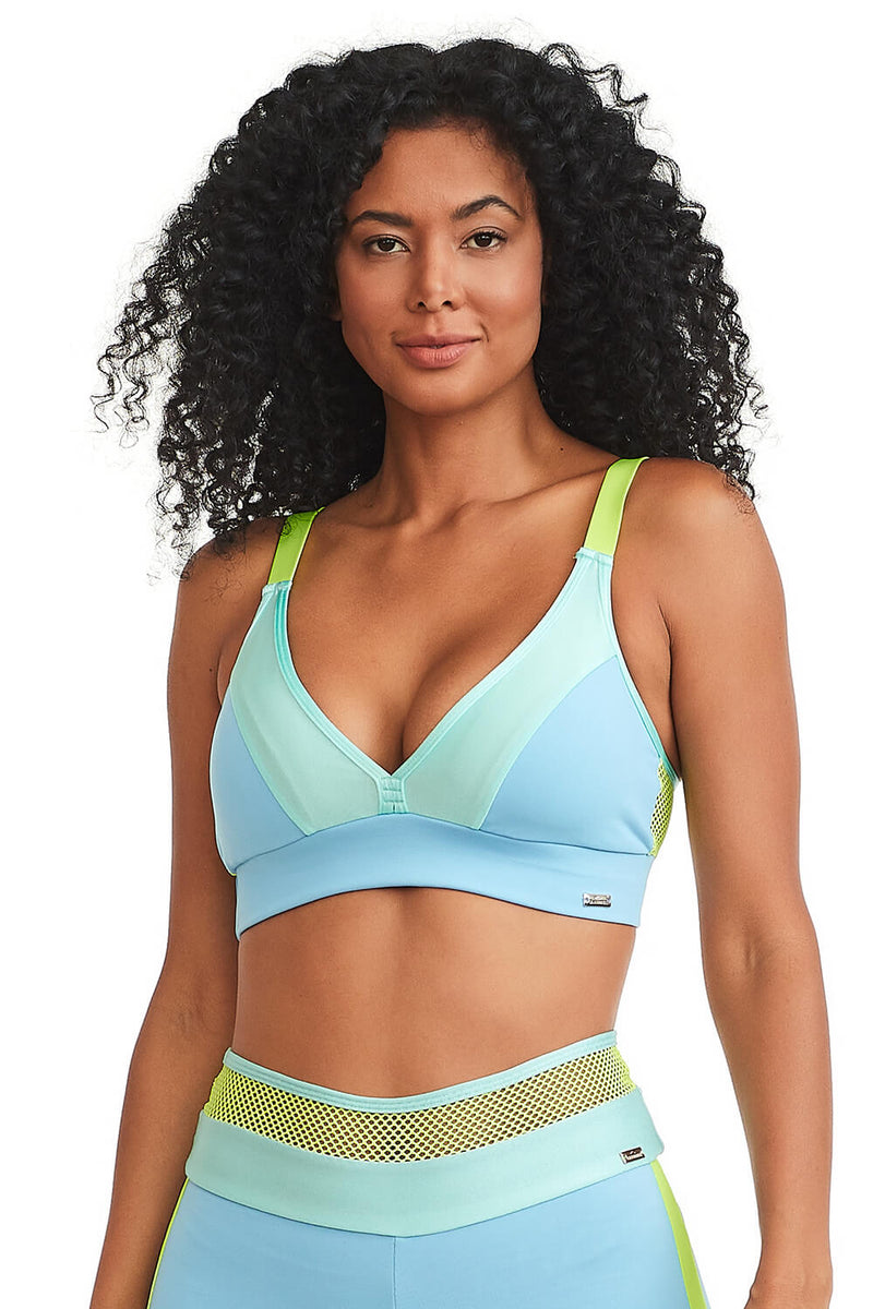 Sport Bra Happy Blue Sky