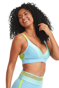 Sport Bra Happy Blue Sky