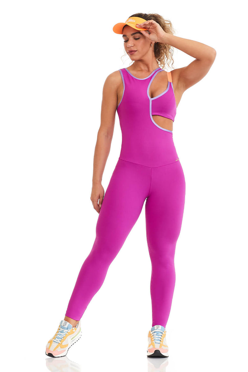 Jumpsuit NZ Asymetric Pink