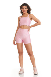 Top Cropped Caju Pink