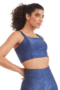 Top Cropped Caju Blue Jeans