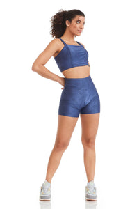 Top Cropped Caju Blue Jeans