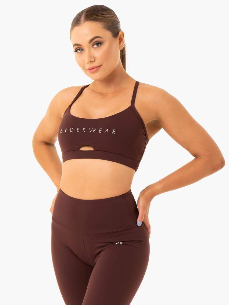 Staples Sports Bra Chocolate