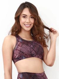 Allison Sport Bra Purple