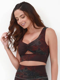 Snake Sport Bra Red
