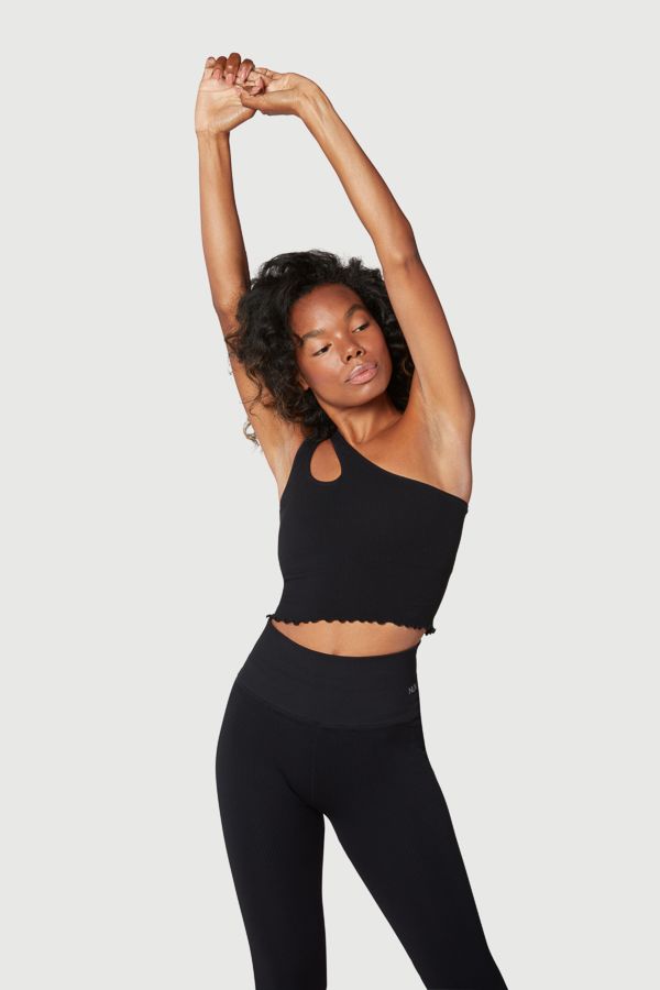 For the Frill One Shoulder - Black